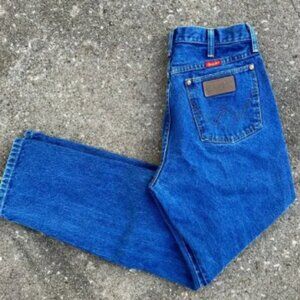 Vintage 90s wrangler 14 MWZ high-rise cowgirl fit western cut jeans 11x30